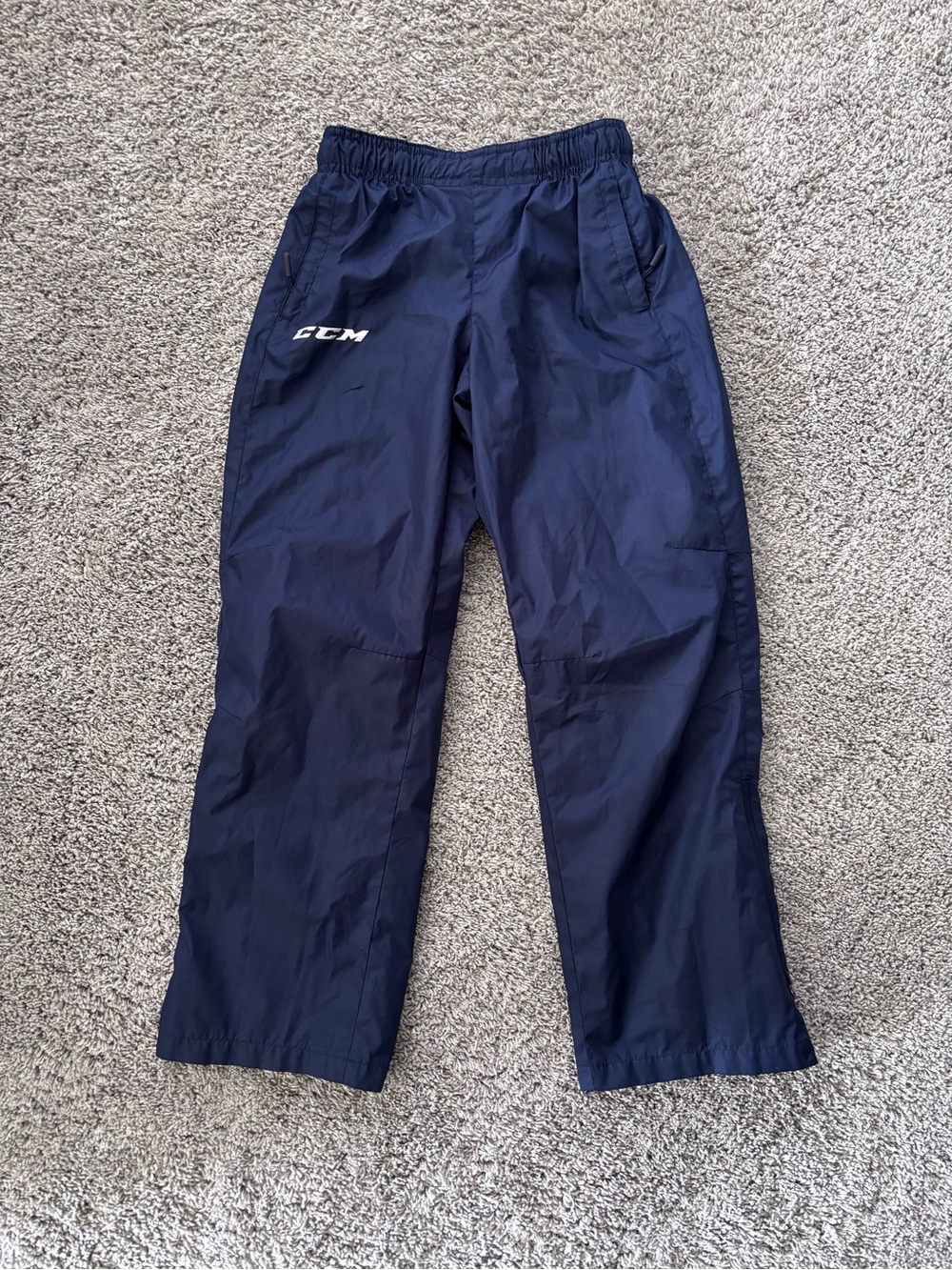 CCM Hockey Tactical Cool Windbreaker Warm Up Athletic Pants Youth Boys Size M